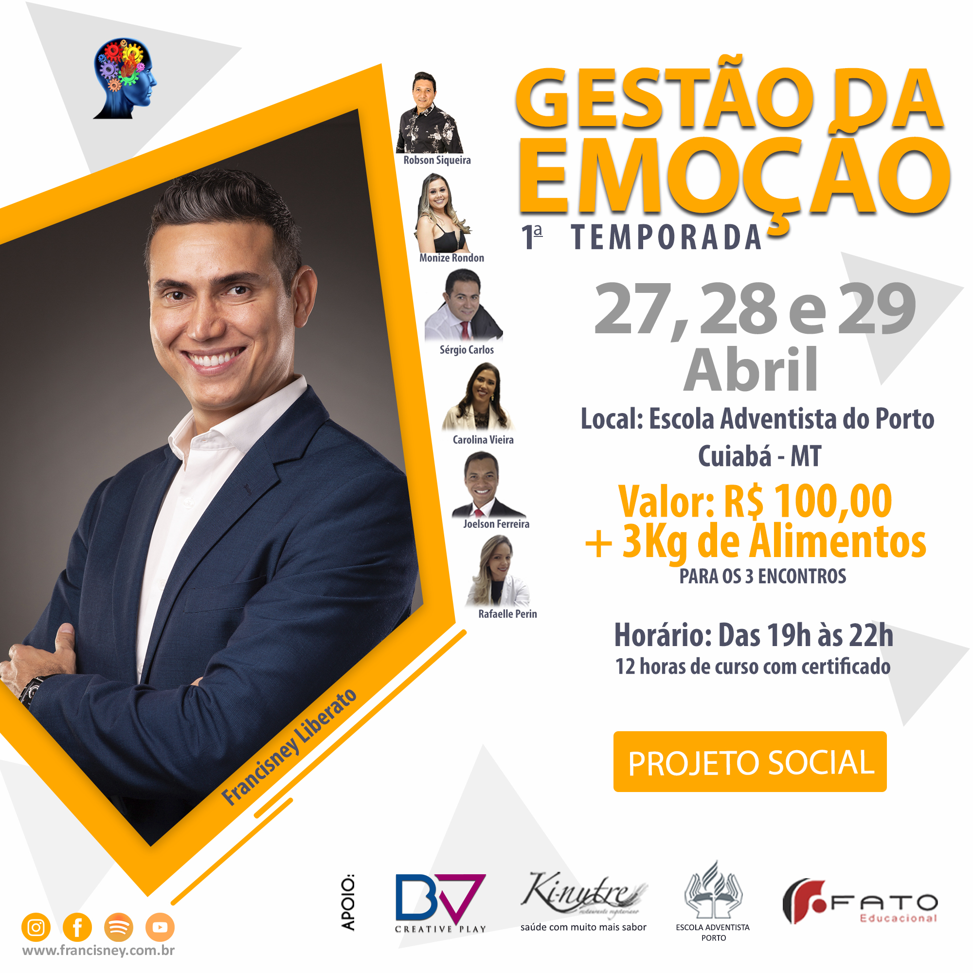 Cartaz TURMA 01 - Gestão da Emoção a